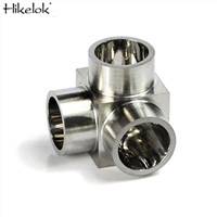 Swagelok Type Ultrahigh Purity Stainless Steel Mini Butt Weld Fittings Tribows