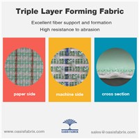 Triple Layer Forming Fabrics For Paper Making / Paper Machine Clothing