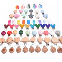 Wholesale Custom DIY Personalized Chain Pacifier Nipple Pacifier Holder Clip for most Pacifiers