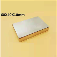 60*40*10mm Magnetic Material -NdFeB Strong Magnet- N35-N52- Bar Magnet