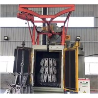 Double Hook Type Shot Blasting Machine, Rust Remover Machine for Castigns Forgings Metal Parts
