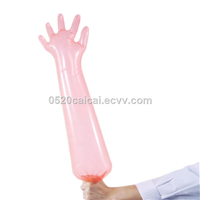 Cheap Veterinary AI Plastic Gloves Full Length 90cm Glove Plastic for Cow Artificial Insemination