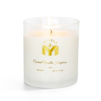 Scented Candle Coconut Vanilla Fragrance 7.07 Oz Soy Wax 40 Hours Long Lasting Burning