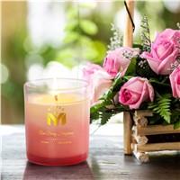 Scented Candle Rose Berry Fragrance 7.07 Oz Soy Wax 40 Hours Long Lasting Burning