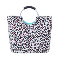 Custom Logo Cooler Bag Tote Insulated Thermal Shopping Cooler Bag with Metal Handles
