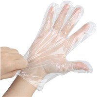 PE Gloves Embossed or Plain Made by HDPE or CPE Material