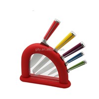 2021 Hot Sales Products Colorful Hollow Handle Chef Knife Set Knives Block Set