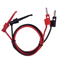 NUELEAD Mini Stacking Banana Plug to Test Hook Cable Red Black