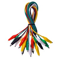 Best Selling 5 Color Double-Ended Crocodile Clip Test Lead Cable Alligator Clips Cable