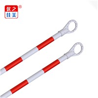 ZGYZJM High Quality PVC Traffic Safety Supplies Red & White with Reflective Film Retractable Cone Bar