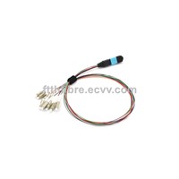 OM3,. 8cores, MPO Female Fan-Out LC, 0.9mm, 50cm Length, Mpo Hydra Cable Assemb