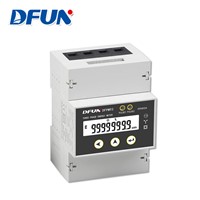 DFUN DFPM93 RS485 AC DIN Rail Three Phase Power Monitoring Meter with Multi Tariff Energy Meter