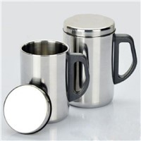 Double Wall Stainless Steel Vacuum Insulation Travel Mug Water Coffee Cup