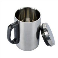 Insulated Stainless Steel Coffee Mug with Lid & Handle Travel Coffee/Tea Mugs