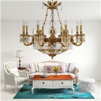 Crystal Chandelier Pendant Light French Empire Ceiling Light Fixture Antique