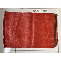 China Factory Orange Mesh Bag with Label