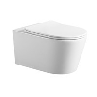 Popular Design White Ceramic Wall Hung Toilet Sanitary Ware Commode