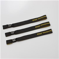 Music Festival Fabric Wristband Woven Remote Control Bracelet with Slef Locking Slider