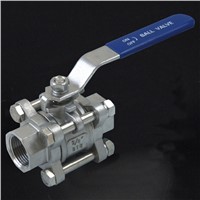 Stainless Steel R409 3 Pieces Ball Valve