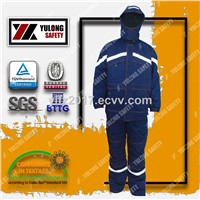 Thicken Flame-Retardant Workers' Overalls in Winter to Resist Wind &amp;amp; Cold