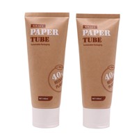 Eco-Friendly Sustainable Waterproof Kraft Paper Squeeze Cosmetic Hand Cream Tube