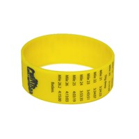 Wholesale Custom Yellow Silicone Rubber Bracelets