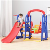 Indoor Plastic Playground Swing Baby Slide for Kids