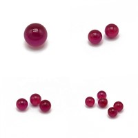 0.3mm~30mm Loose Precious Stone Gem Gemstone Synthetic Red Corundum 2mm Optical Spherical Ball Round Beads