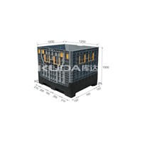 Warehouse Storage Solution 1210D Collapsible Plastic Pallet Box