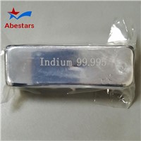 Indium Raw Material, Indium Ingot, In 1kg, 99.995% 99.9999% 99.99999% 500g 1kg In for Semiconductor