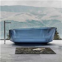 High Quality Freestanding Resin Stone Transparent Bathtub XA-8705T
