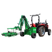 Tree Shaker with Tractor Harvester