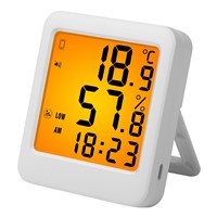 Large Screen Smart Hygrometer, Indoor Hygrometer with App Connection Or Direct Screen View.