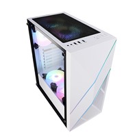 Tempered Glass Side Panel Table PC Desk Stop Computer Gaming Case for ATX CPU Cabinet Case
