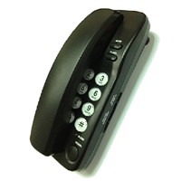 Slim Corded Telephone Set Analog Trim Line Phone with Hard Shell