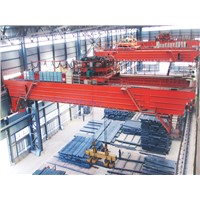 Heavy Duty 10+10 Ton Double Girder Rotation Hanging Beam Magnetic Electric Overhead Traveling Crane