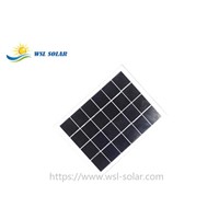 IoT Solar Panel, 6V 3W Solar Panel, Rigid Tempered Glass Laminated, with High Efficiency PERC Solar Cell