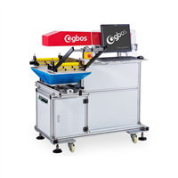 GBOS Apparel CO2 Clothing Auto Feeding System Kiss Cut Bonding Fabric Marking Laser Engraving Machine 60W
