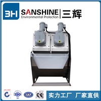 SANSHINE Low Operation Screw Type Press Sludge Dewatering Dehydrator for Agriculture/Fishery Wastewater Treatment Pl