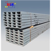 Q235B Q345B SS400 Standard C U Shape Hot Dip Galvanized Carbon Steel Channel Bar