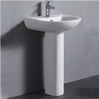 Lavatory Bathroom Sinks Ceramics Pedestal Hand Wash Basin