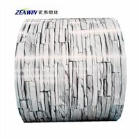 ZENWIN Brick Color Precoated Aluminum Coil BRICK0006 for Decorative Wall