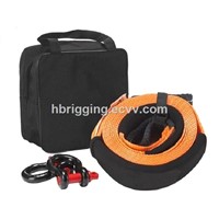 Recovery Strap, Tow, Snatch, Custom Car Emergency Tool Polyester Heavy Duty Recovery Tow Straps with Shackle Snatch