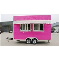 Customized Pink Square Food Trailer-21-8050