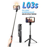 L03s Fill Light Bluetooth Tripod Selfie Stick(Aluminium Alloy)