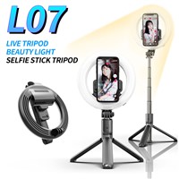 L07 Portable 5&amp;quot; Light Tripod Selfie Stick