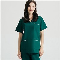 Newest Woman Scrub Nurse Uniforms Scrubs Uniforms Spandex/Polyester Nursing Nurse Uniform Medical Scrubs
