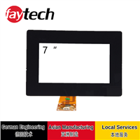 7-Inch Projection Capacitive Touch Screen, CTP G+G, 10 Refers To Touch Function, USB Interface, Windows /Android/Linux