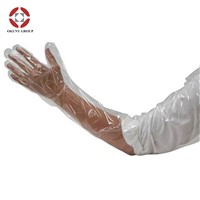 PE Arm Disposable HDPE Gloves Food Grade Plastic Veterinary PE Gloves Plastic Pe Veterinary Catheter Sheath Cover