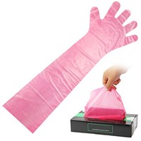 Guantes Veterinarios Desechables De Brazo Largo PE Arm Disposable HDPE Gloves Food Grade Plastic Veterinary PE Gloves (9
